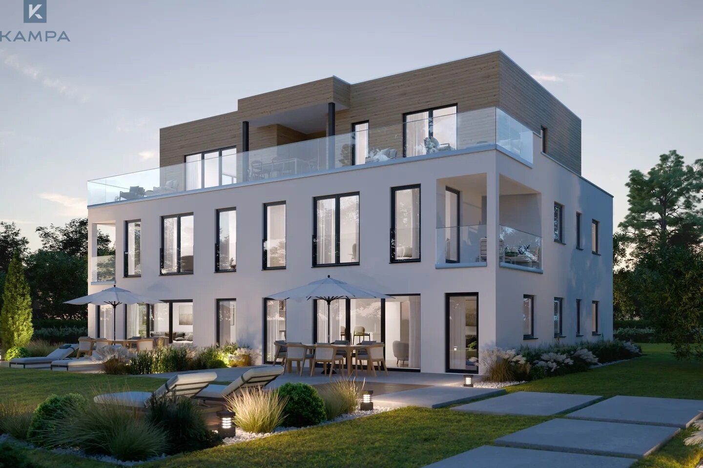 Modernes Wohnen in stilvoller Architektur