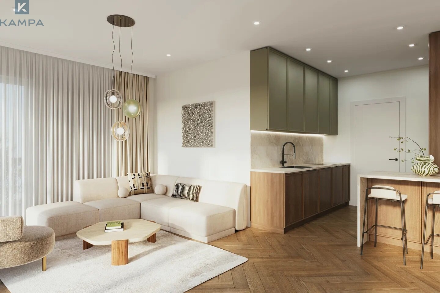 Modernes Wohnen an der Saar in stilvoller Architektur