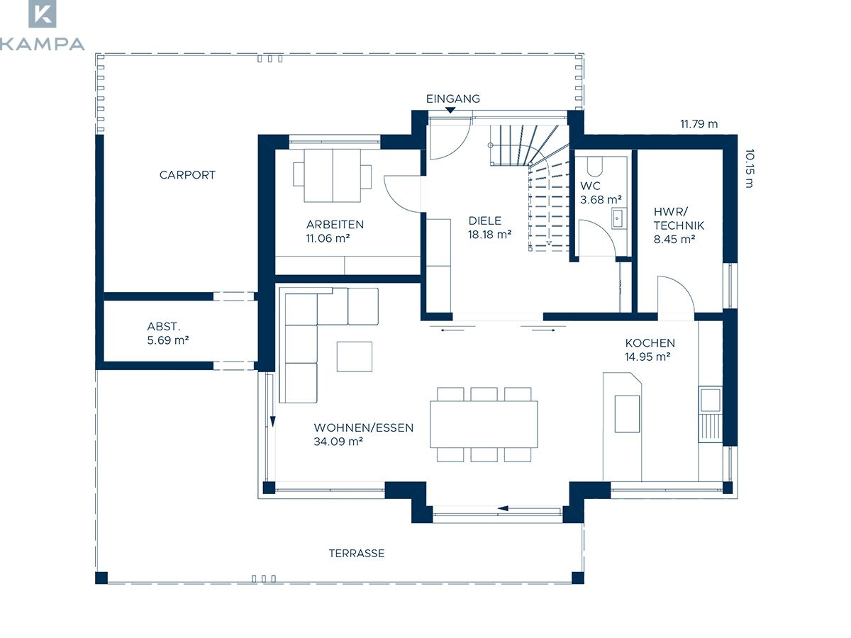 Concept 2 Grundriss EG 3Z Concept 2 Grundriss EG 3Z